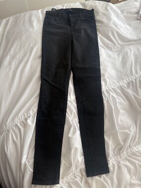 High waisted skinny jeans